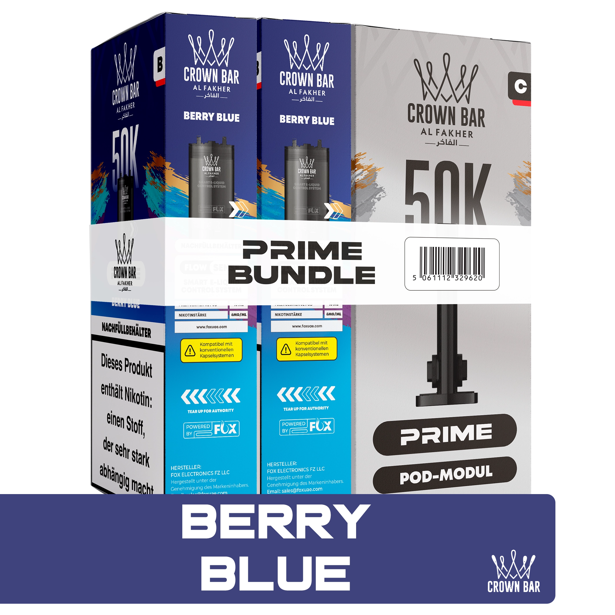 Al Fakher - Hypermax Prime 50K 2er Pod+Coil - Berry Blue