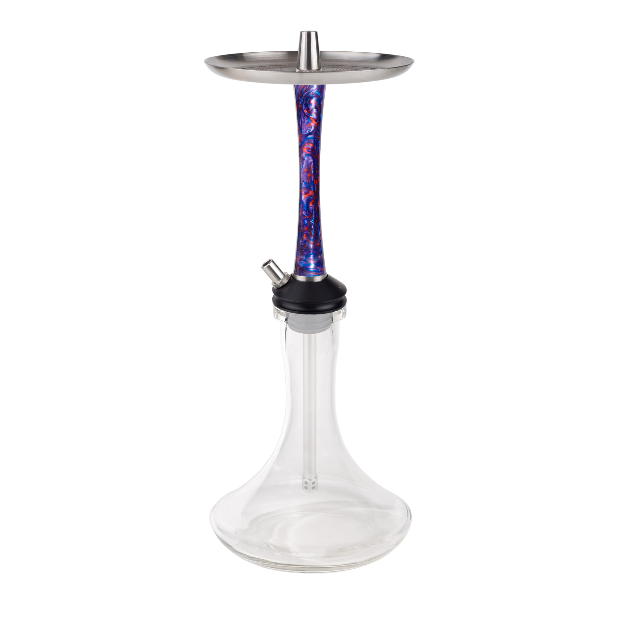 Moze Shisha - Dash Black Bend Purple - Clear