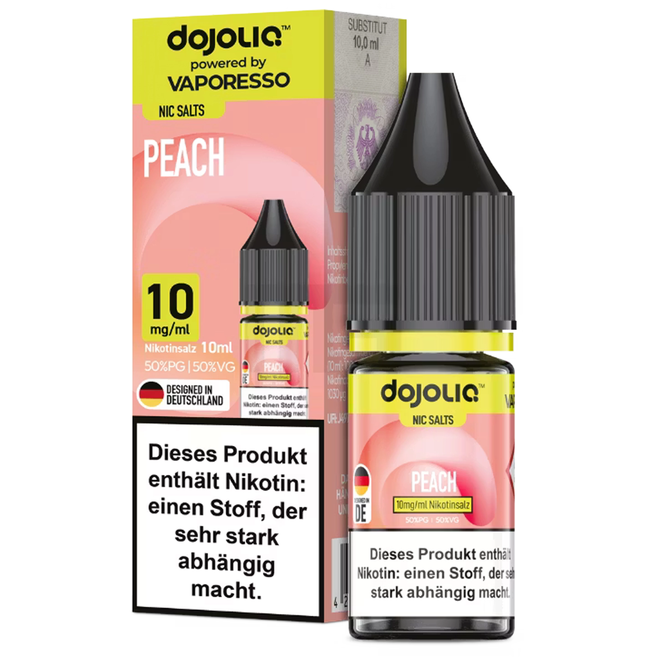 Dojoliq by Vaporesso Liquid - Peach 10ml - 10mg