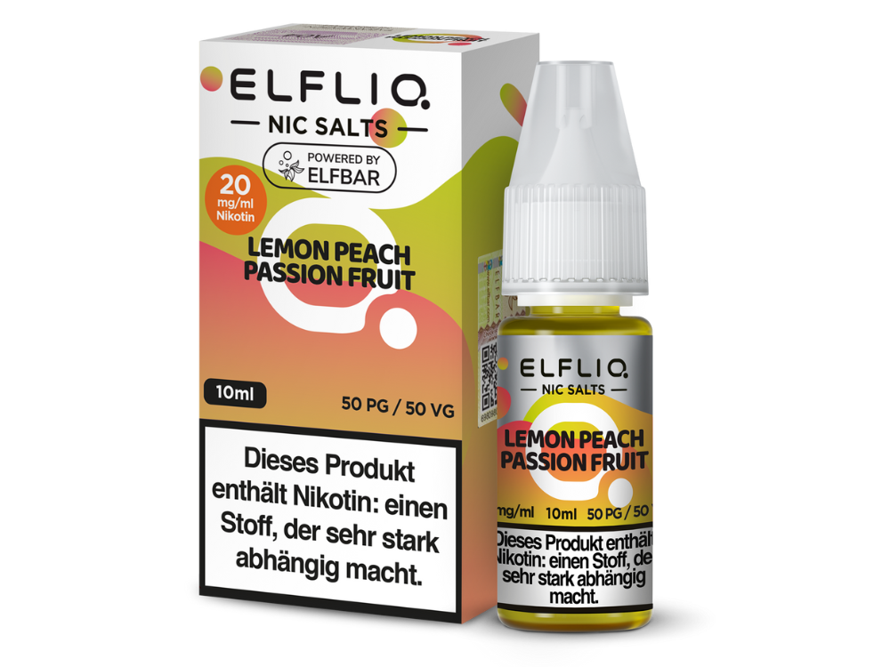 ElfLiq by Elfbar - Lemon Peach Passion Fruit 10ml - 20mg