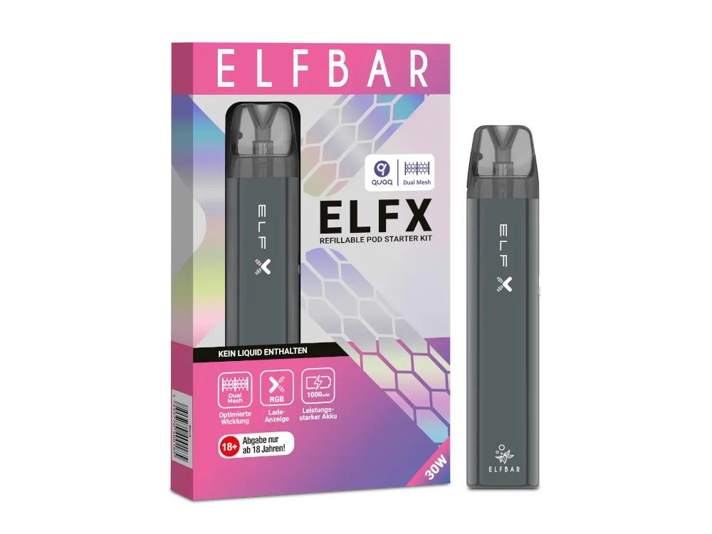 ElfBar - ELFX Pod Kit - Black