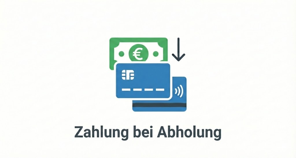Zahlung bei Abholung (Lager)