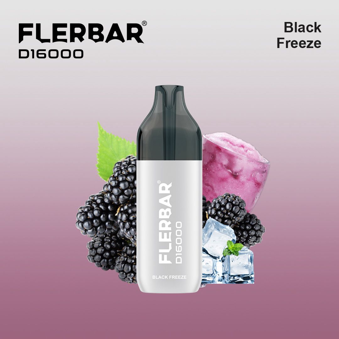 Flerbar D16000 - Black Freeze - Vape 2ml + Pod 10ml