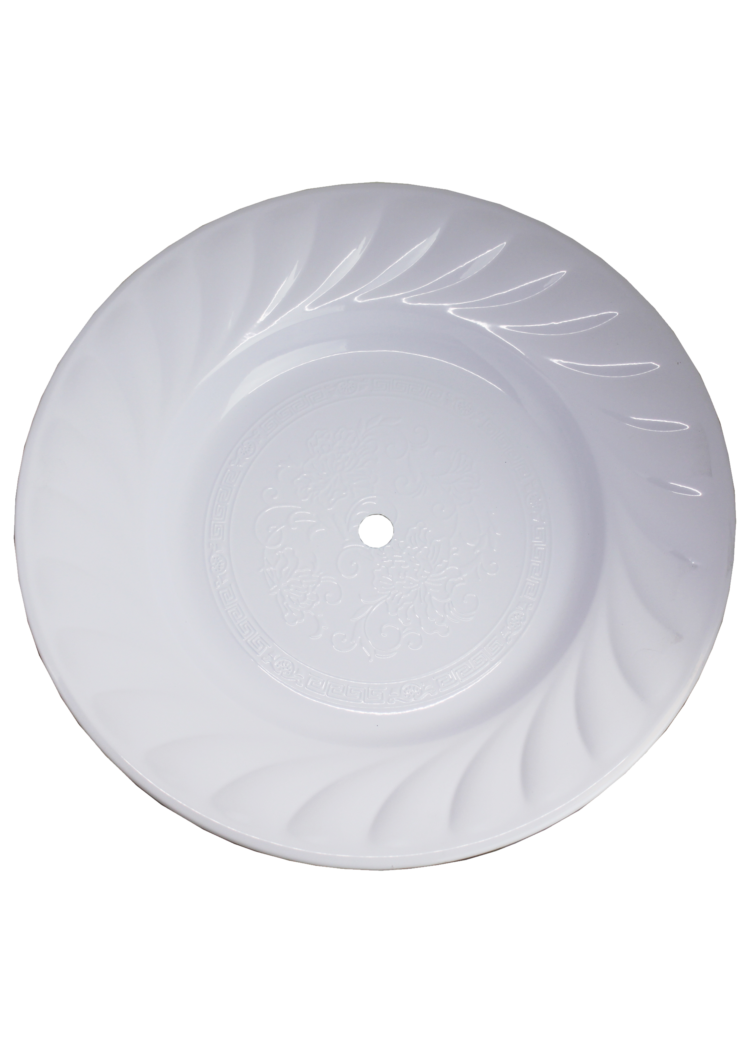 Kohleteller - Extra Groß 40cm - Weiß