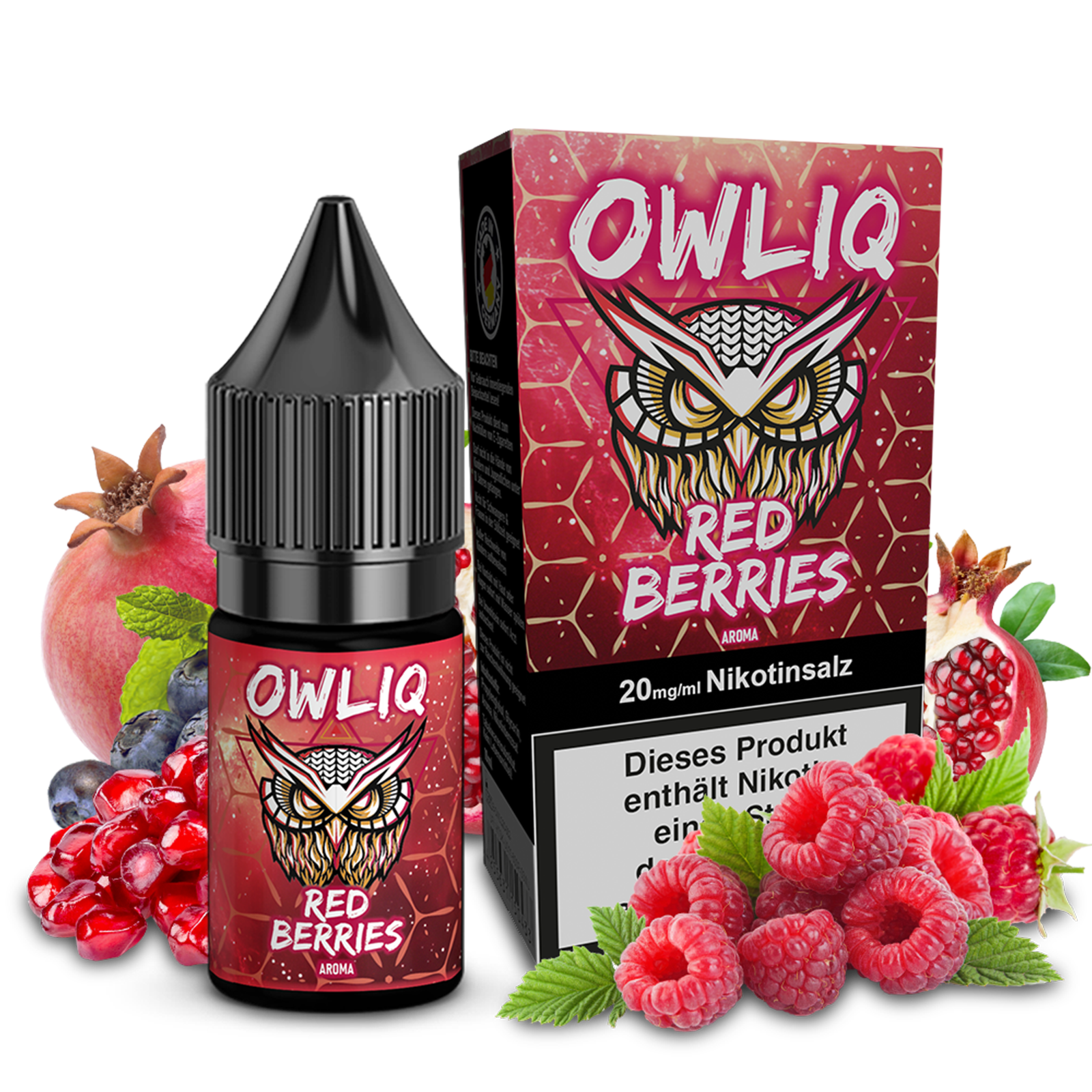 OWLIQ Liquid - Red Berries 10ml - 20mg