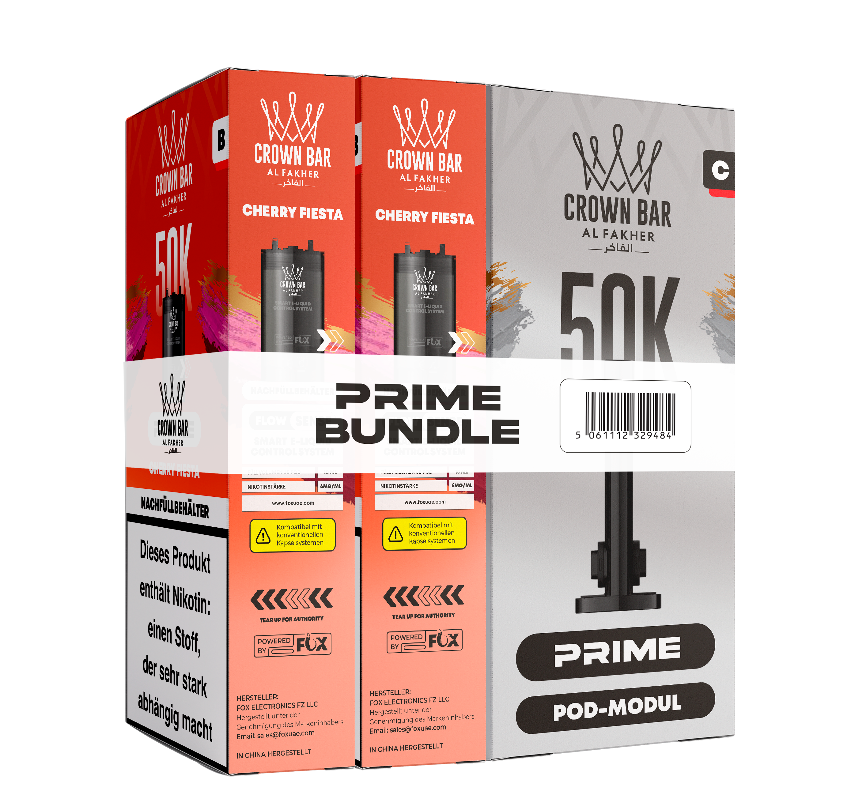 Al Fakher - Hypermax Prime 50K 2er Pod+Coil - Cherry Fiesta
