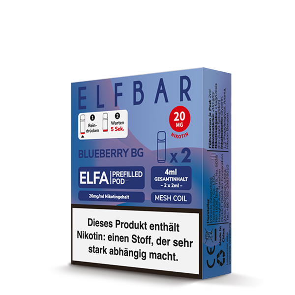 ElfBar - ELFA Pod - Blueberry BG 20mg