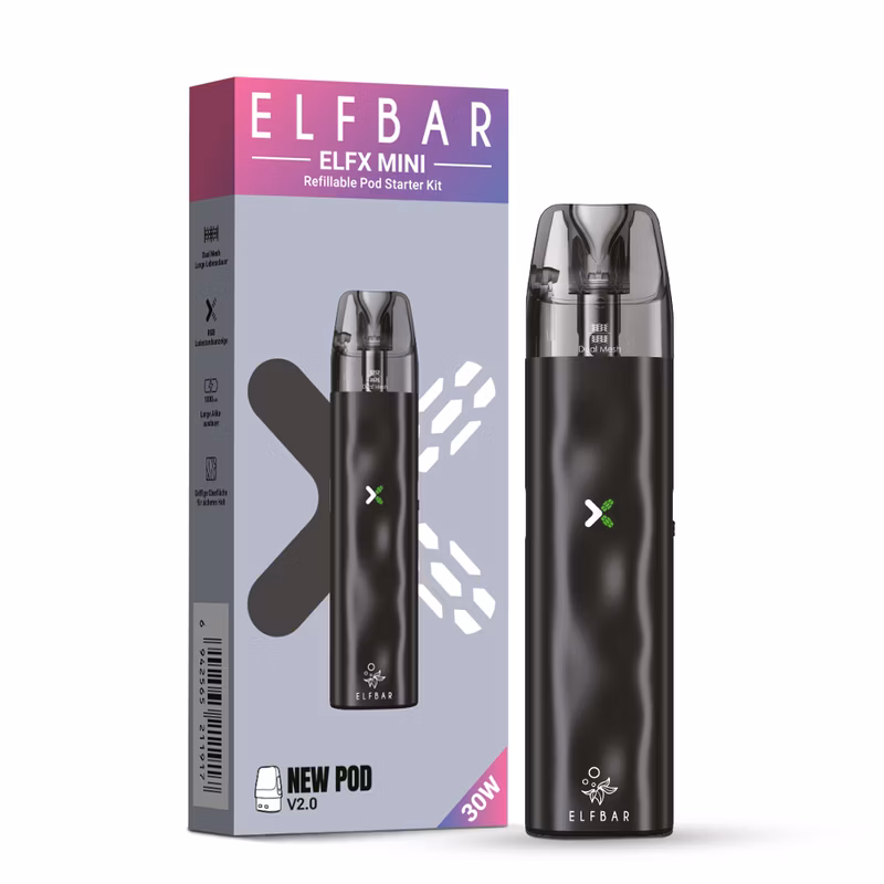 ElfBar - ELFX MINI Pod Kit - Black MINI