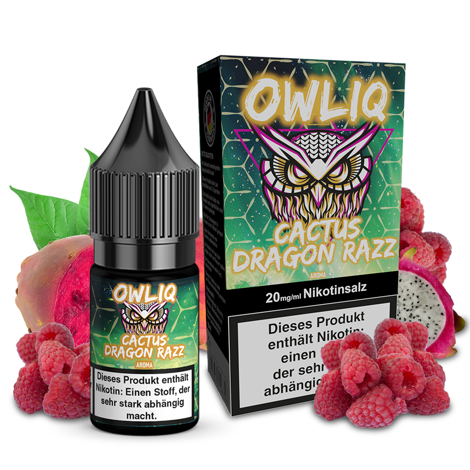OWLIQ Liquid - Cactus Dragon Razz 10ml - 20mg