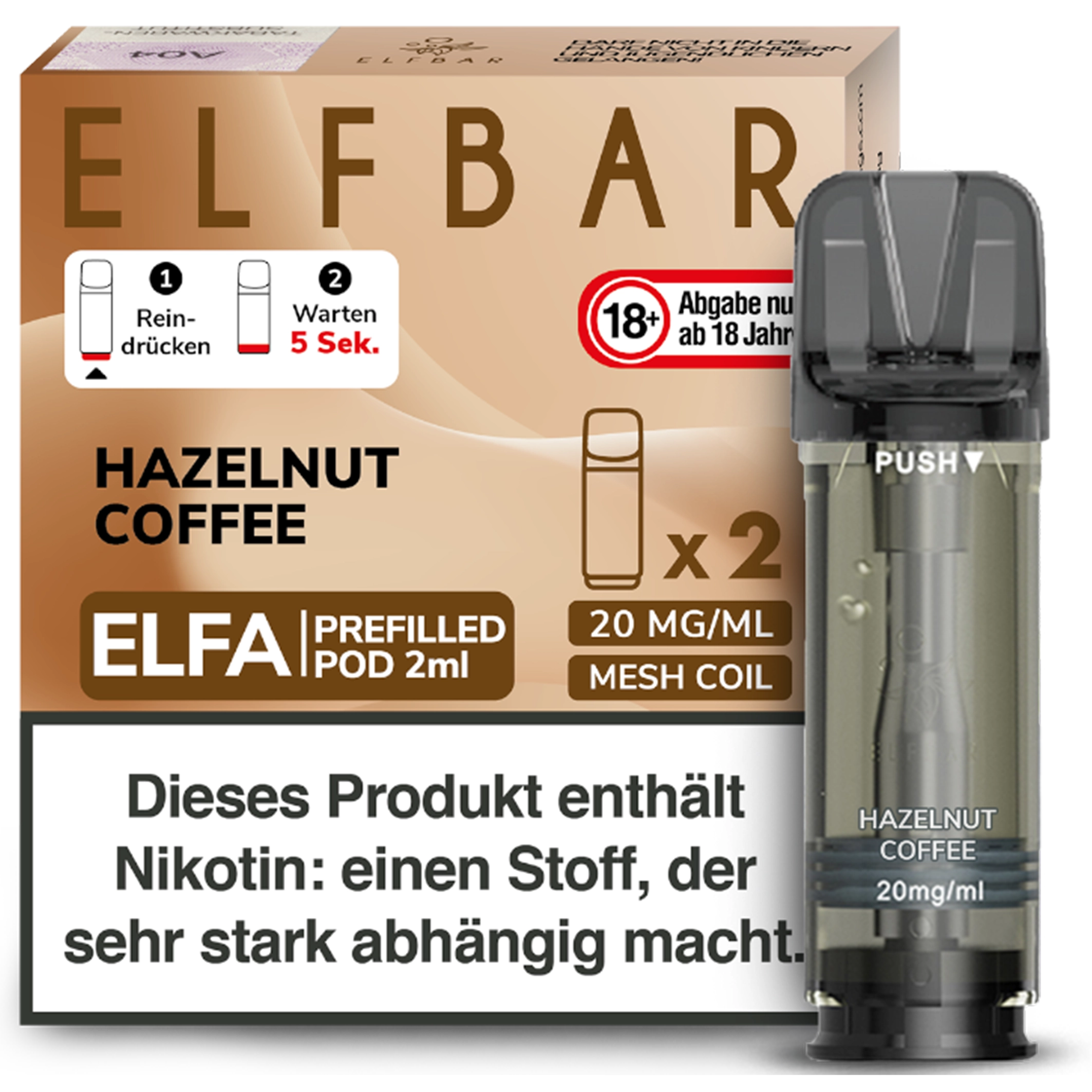 ElfBar - ELFA Pod - Hazelnut Coffee 20mg