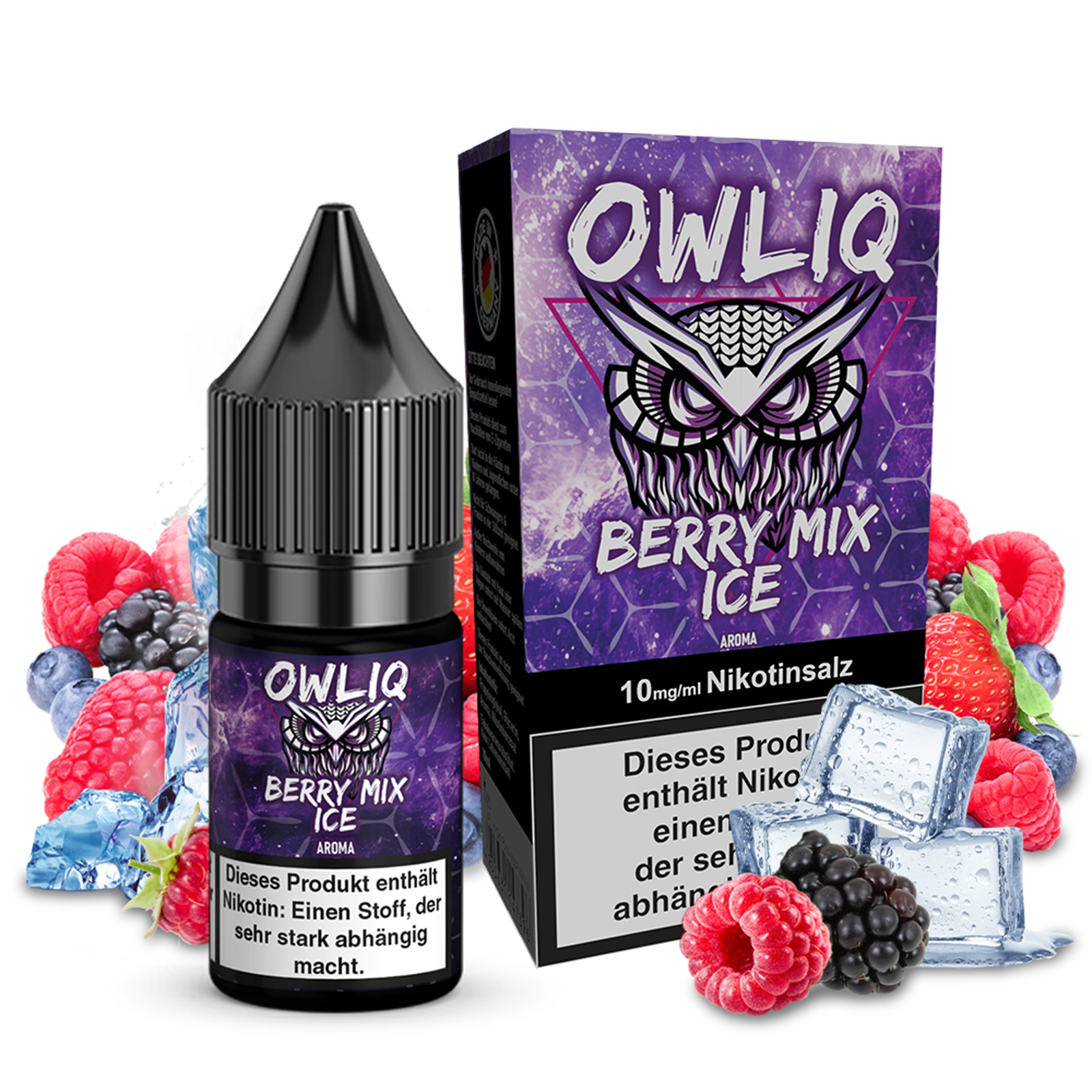 OWLIQ Liquid - Berry Mix Ice 10ml - 10mg