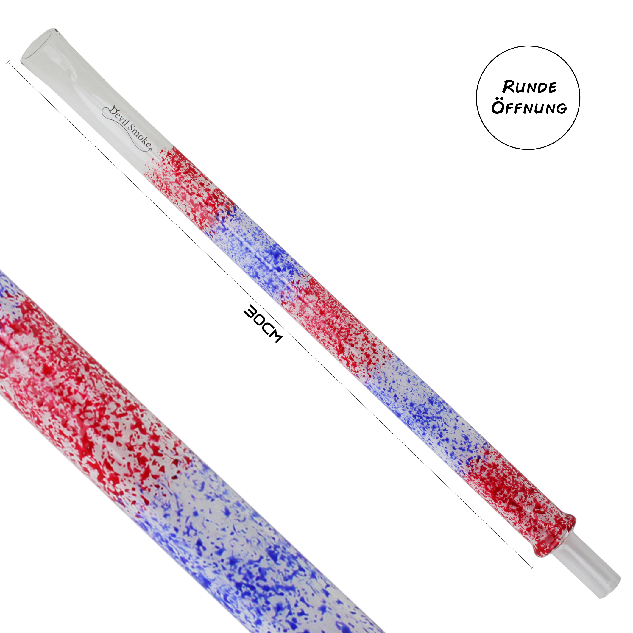 Devil Smoke - Short Snake - Red/Blue Rund