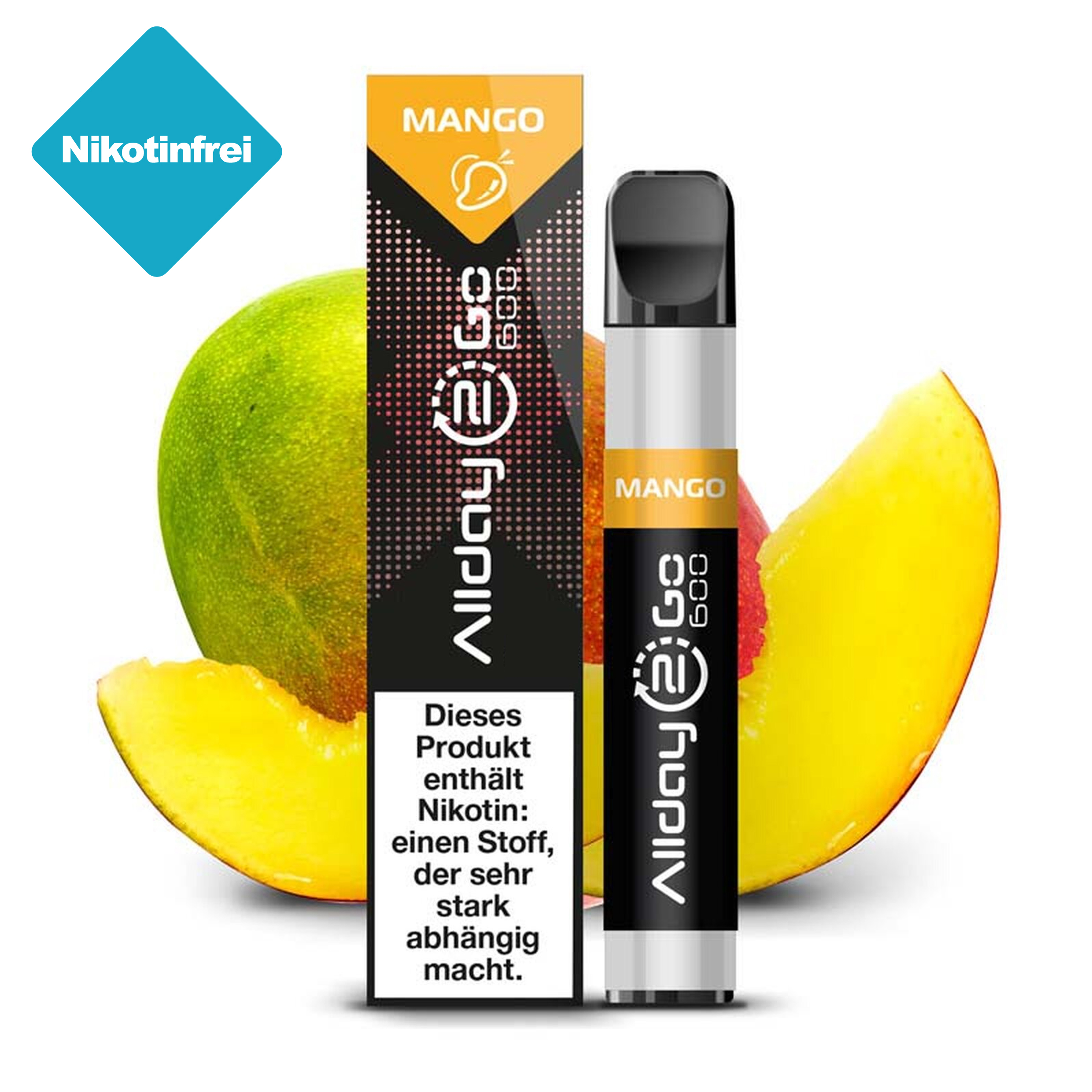 Allday2Go - Vape Pen - Mango 0mg