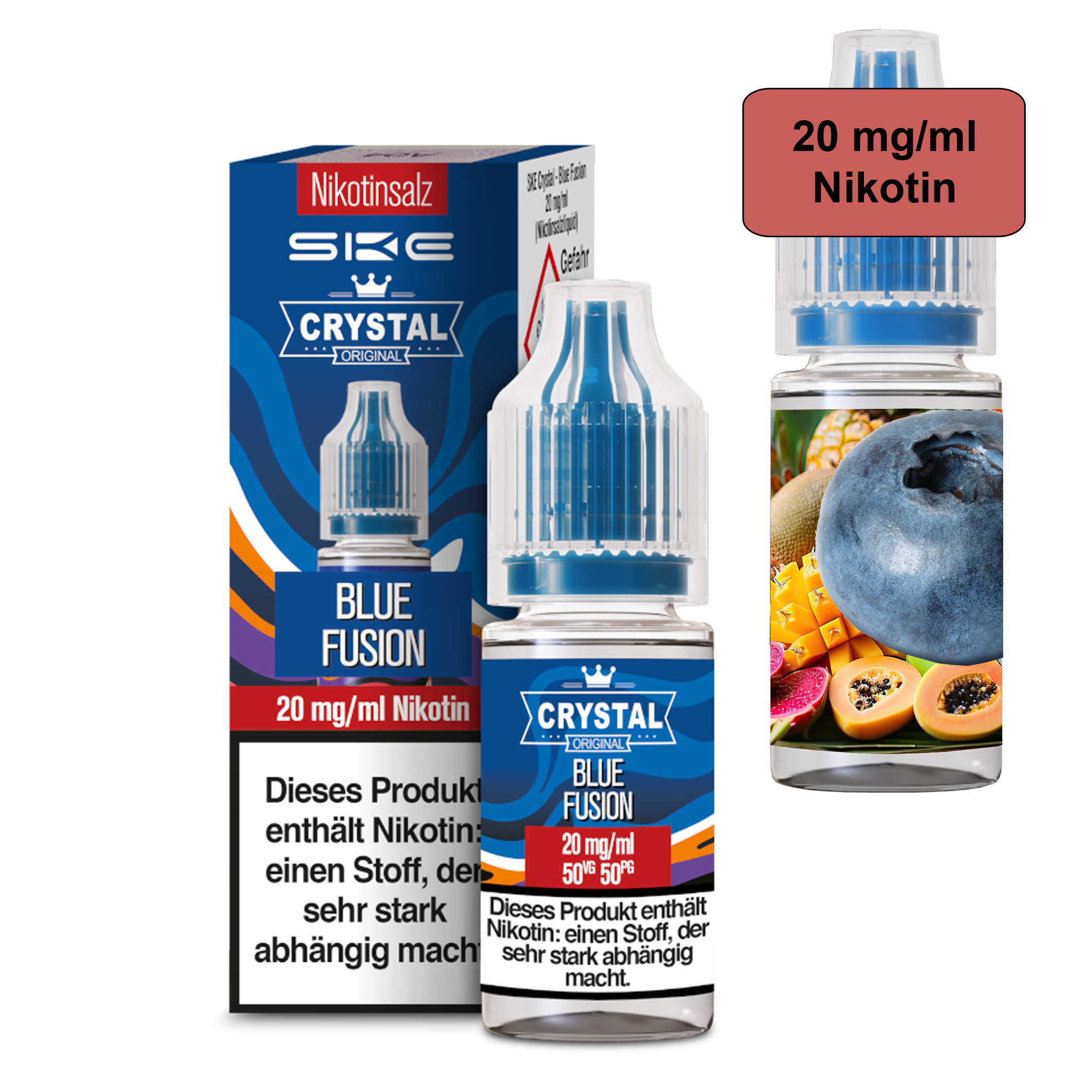 SKE Crystal Liquid - Blue Fusion 10ml - 20mg