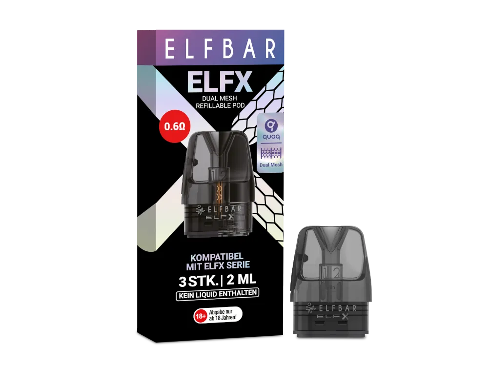 ElfBar - ELFX Pod Verdampfer - 3er Pack 0,6 Ohm