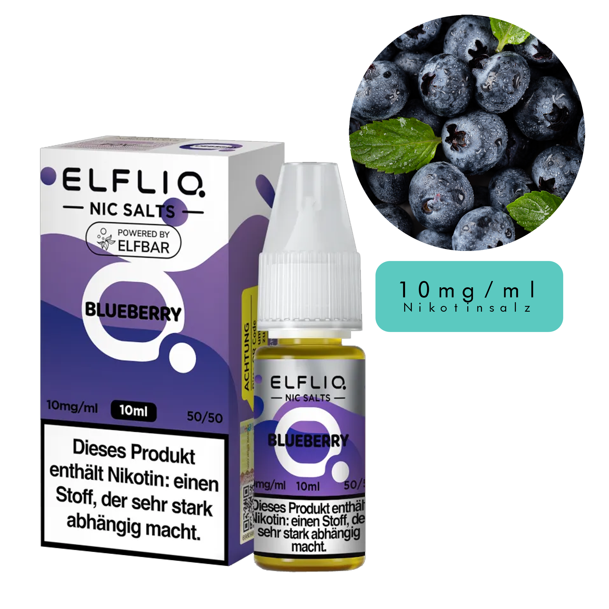 ElfLiq by Elfbar - Blueberry 10ml - 10mg