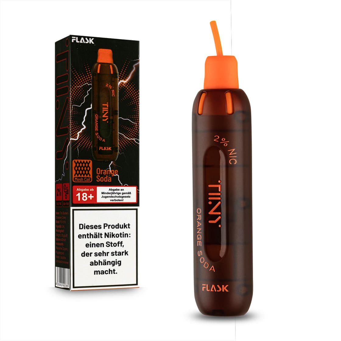 Tiiny Flask - Vape - Orange Soda 20mg
