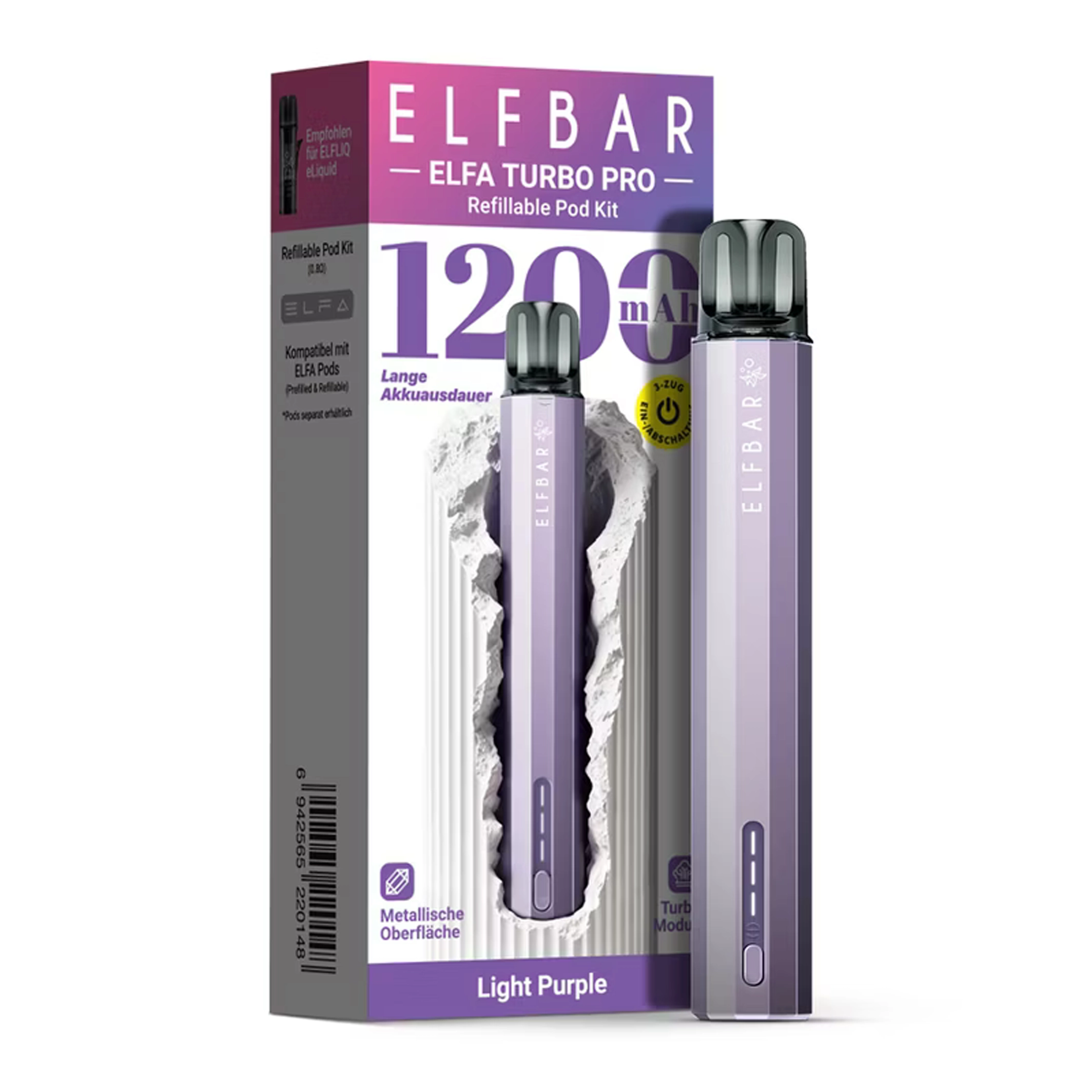 ElfBar - ELFA TURBO PRO Akkuträger - Light Purple PRO