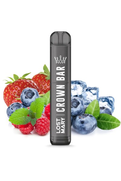 Crown Bar Vape - Einweg E-Zigarette - Triple Berry Ice 20mg